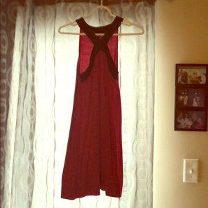 Express Cross Front Red Dress